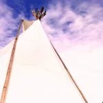 Voorbeeld van een tipi-tent van Windcirkeltenten