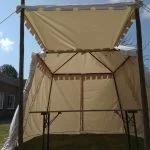 middeleeuwse marktkraam huren 3 x 3 meter, kleur ercu
