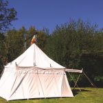 Kasteel tent huren, middeleeuwse tent huren , landsknecht riddertent 4 x 4 meter