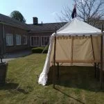 kasteeltent huren, middeleeuwse tent huren, landsknecht 3 x 3 meter