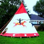 Tipi kopen indianentent kopen afgewerkt met leer en extra verstevigd