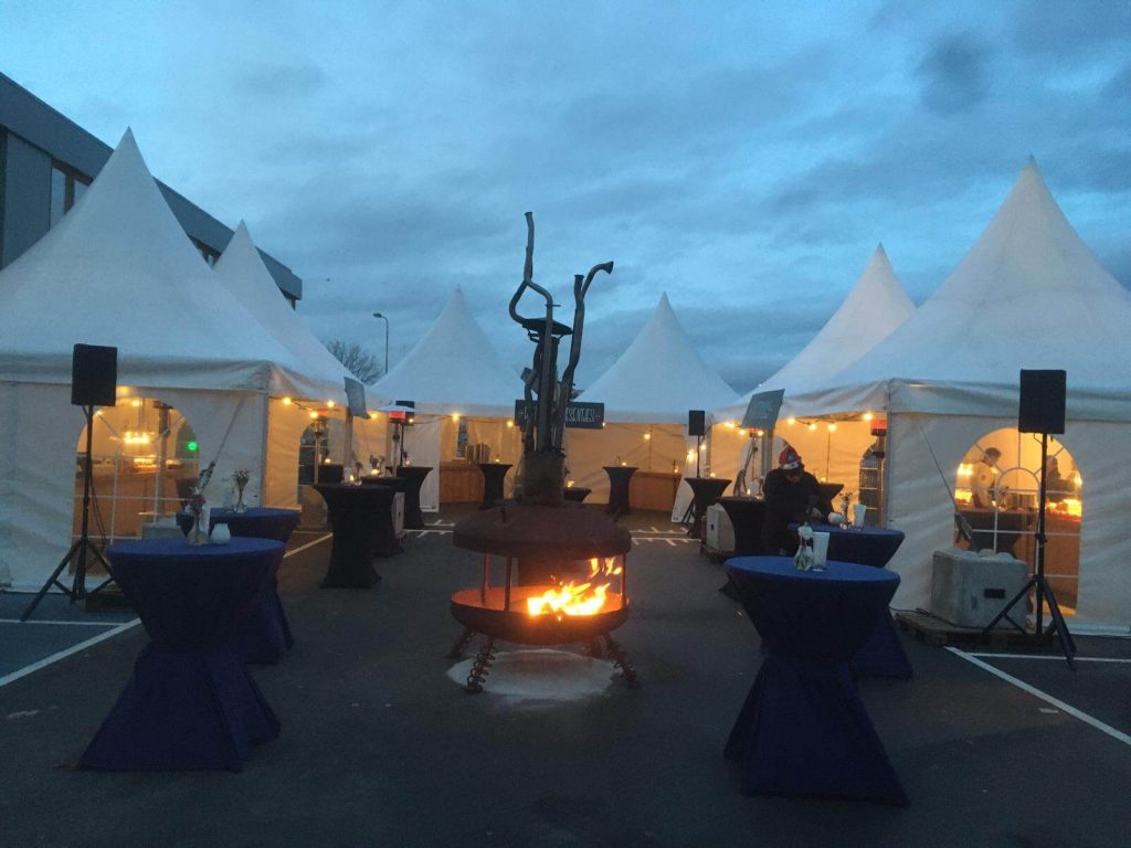 Vuurschaal en openhaard op bedrijfsfeesten, festivals en events,