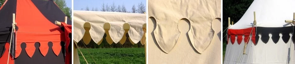 Kantelen in kleur, kasteel tent kopen