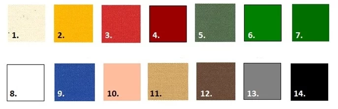 Kleuren historische tent kopen, Chapito tenten